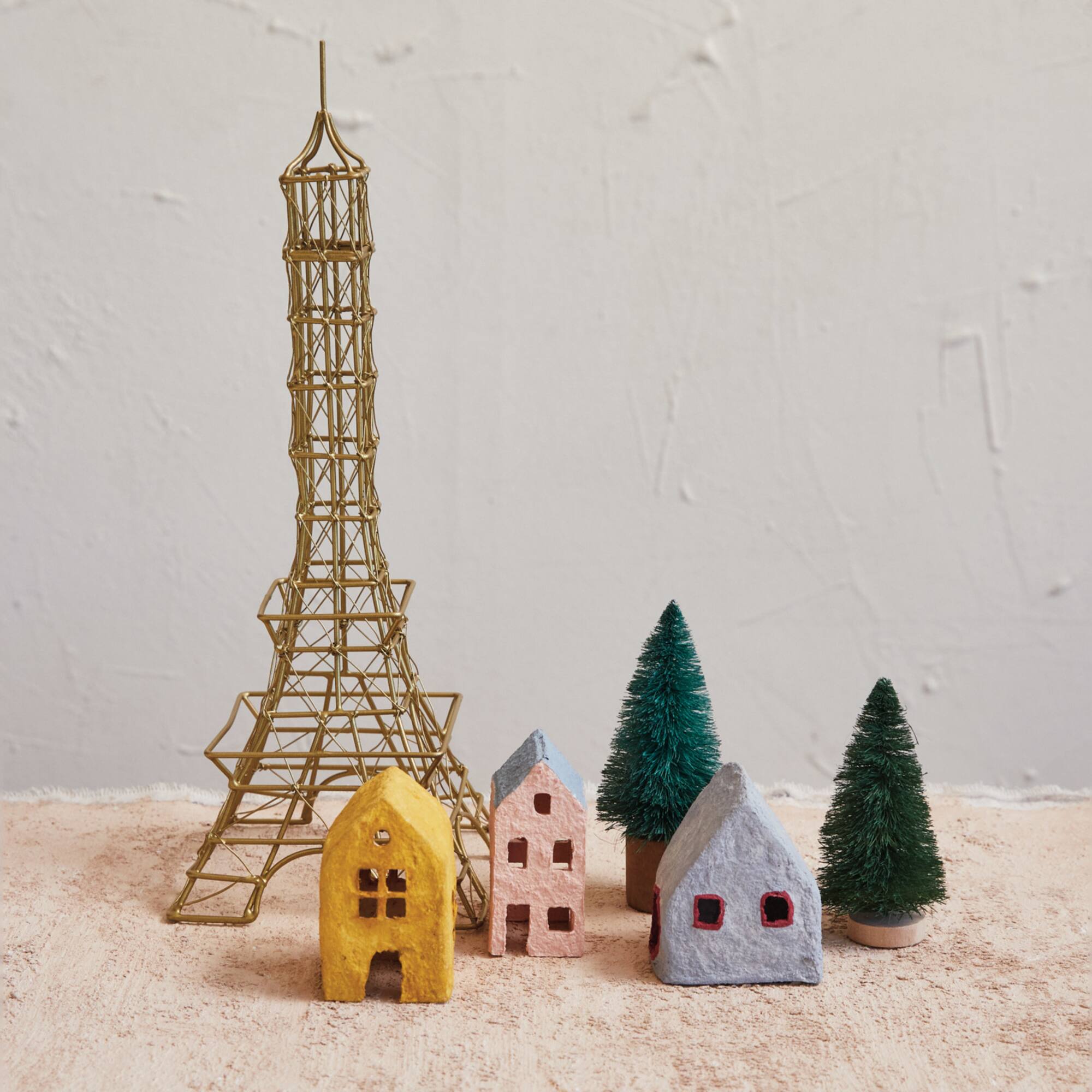 Hello Honey® 13" Antique Brass Decorative Wire Eiffel Tower